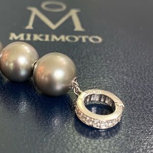 Mikimoto Tahitian Pearls and Diamond Necklace